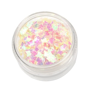 Use a biodegradable glitter powder that sparkles on your face and arms.