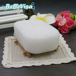 Wholesale 100% Natural Pear Powder Thickened Rectangle Konjac Bath Sponge