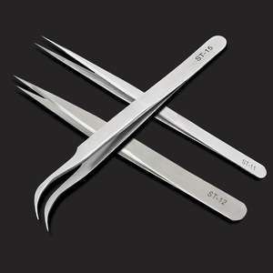 Wholesale Eyelash Extension Tweezers Private Label, False Eyelashes Grafting Tweezers Eyelash