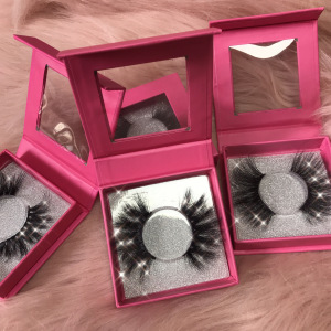 Wholesale high quality private label 3D 4D 5D mink false eyelashes with custom eyelash packaging makeup