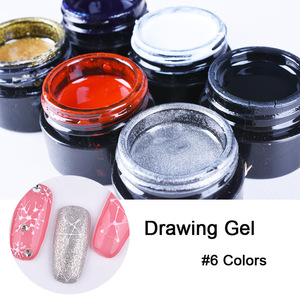 Wholesale OEM Nail Art Line Spider Creative Gel Polish  Painting Led Uv Color Gel Nail Art Drawing Gel