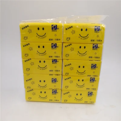 Wholesale Soft Facial Tissue in Yellow Color Packing