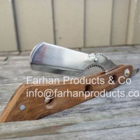 wood handle stainless steel shaving razor/ barber salon razor