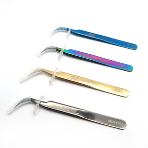 Worldbeauty hot selling customized tweezers volume lash tweezers for false mink eyelash extensions