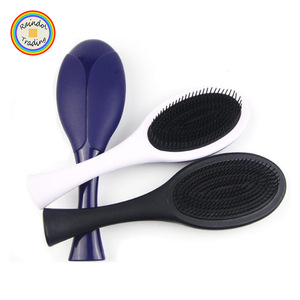 YWKM011 RDT Wholesale Anti-static Plastic Straight Hair Styling Massage Comb Various Color Girl Hand Held Hairbrush