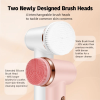 4-in-1 Electric Facial Cleansing Brush Waterproof Rechargeable Soft Silicone Rotating Massager Deep Pore Cleaner Beauty Tool