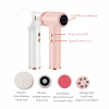 4-in-1 Electric Facial Cleansing Brush Waterproof Rechargeable Soft Silicone Rotating Massager Deep Pore Cleaner Beauty Tool
