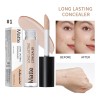 Lakerain Liquid Concealer, Moisturizing Hydrating Formula, Oil‑Control Long‑Lasting Wear, Natural Dewy Finish, Non‑Drying Skin‑Friendly Face Concealer