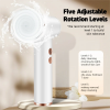 4-in-1 Electric Facial Cleansing Brush Waterproof Rechargeable Soft Silicone Rotating Massager Deep Pore Cleaner Beauty Tool