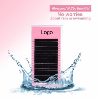 Handmade Lash 0.07 C Curl 8-15mm Single Length Natural Long Matte Black False Extensions