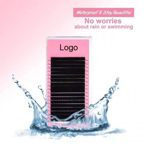 Handmade Lash 0.07 C Curl 8-15mm Single Length Natural Long Matte Black False Extensions