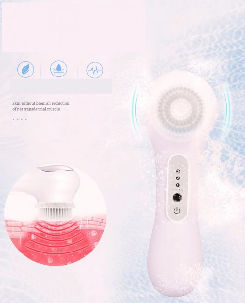 Facial cleansing brush silicone / 2020 New Top Quality facial cleansing brush silicone rechargeable private label Multi-Functional Beauty Equipment