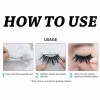 Strip Lash Glue,40pcs Self Adhesive Lash Strips for False Eyelashes