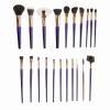 Custom Luxury 20PCs Blue Makeup Brush Set