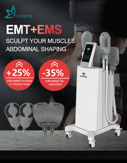 4 Handles Emsculpt Machine Air Cooling System Muscle Stimulation