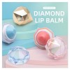 OEM /ODM private label mini diamond shape cosmetics lip balm container for kids