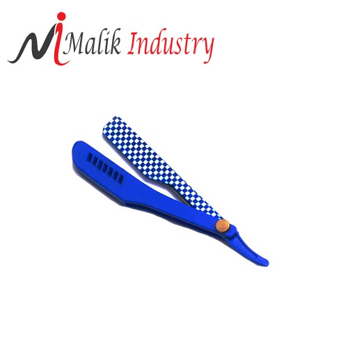 Custom Made High Quality Barber Straight Shaving Razor Cut Throat Folding Knife Plastic Handle