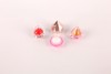 OEM /ODM private label mini diamond shape cosmetics lip balm container for kids