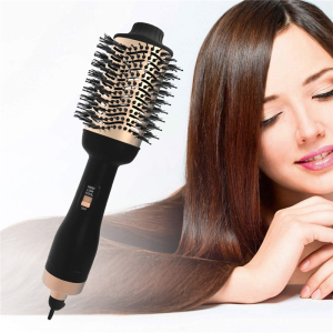 110v and 220v Hair Dryer Rotating Brush Salon Hair Straightener Comb Hot Air Brush Hair Dryer