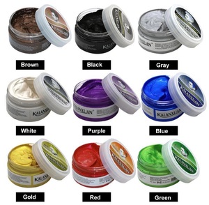 2019 Popular products Disposable color hair mud hair wax 9 color full hair mud wax dye
