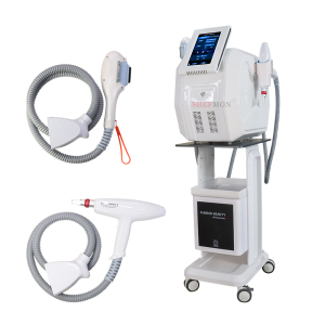 2021 new products 2 In 1 Soprano Ice IPL E-light Q Switched ND Yag Laser Tattoo Removal Portable IPL Hair Removal Machine