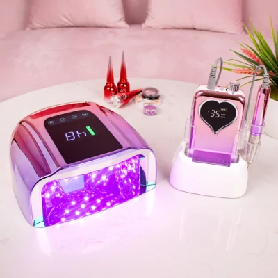 2022 New 96W High Power Rechargeable Nail Lamp UV LED Lamp with Handle Cordless Portable Design Nail Dryer