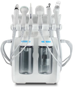6 in 1 H2O2 Hydra Oxygen Jet Peel Skin Care Facial Cleaning Hydro Dermabrasion Oxygen Small Bubble Machine