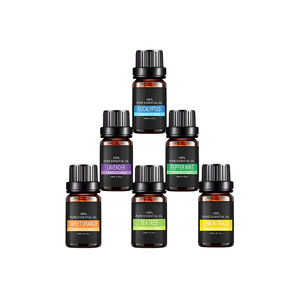 6 Premium Grade Fragrance 100% Pure Essential Oils  - Lavande ,lemongrass, Eucalptus and mint oil- 10m