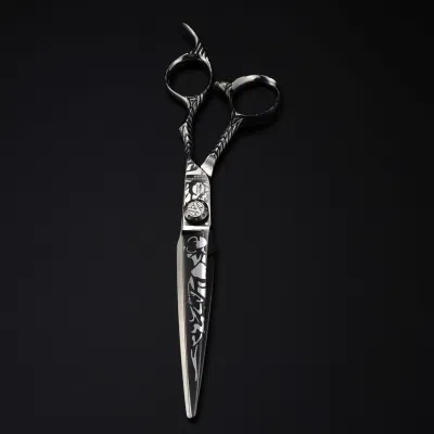 7inch Hairdressing Fashion Design Beauty Barber Scissors Damascus Pattern Scissor