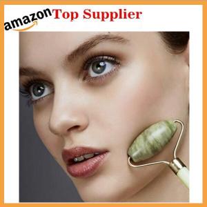 Advertising promotional gift full body handheld mechanic jaw neck roller massage natural jade facial massager