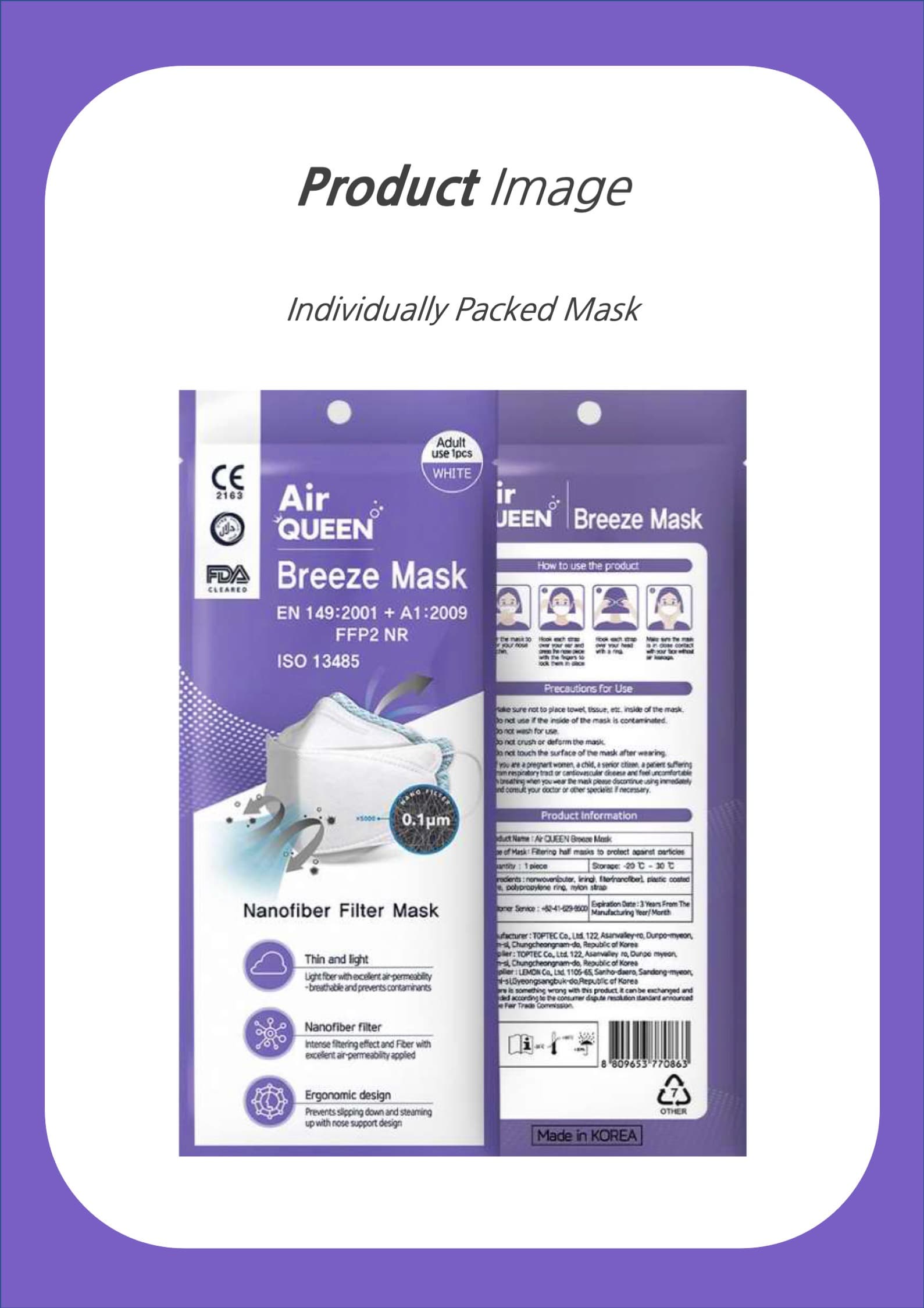 AIRQUEEN BREEZE MASK
