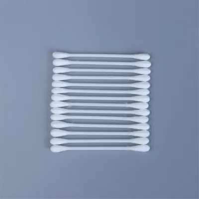 Basic Customization Hot Sell Double Head Cotton Swab Plastic Ear Cleaning Cotton Bud
