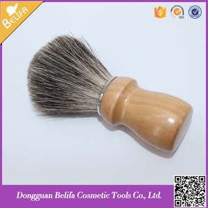 Belifa wholesale private label natural badger wood shaving brush