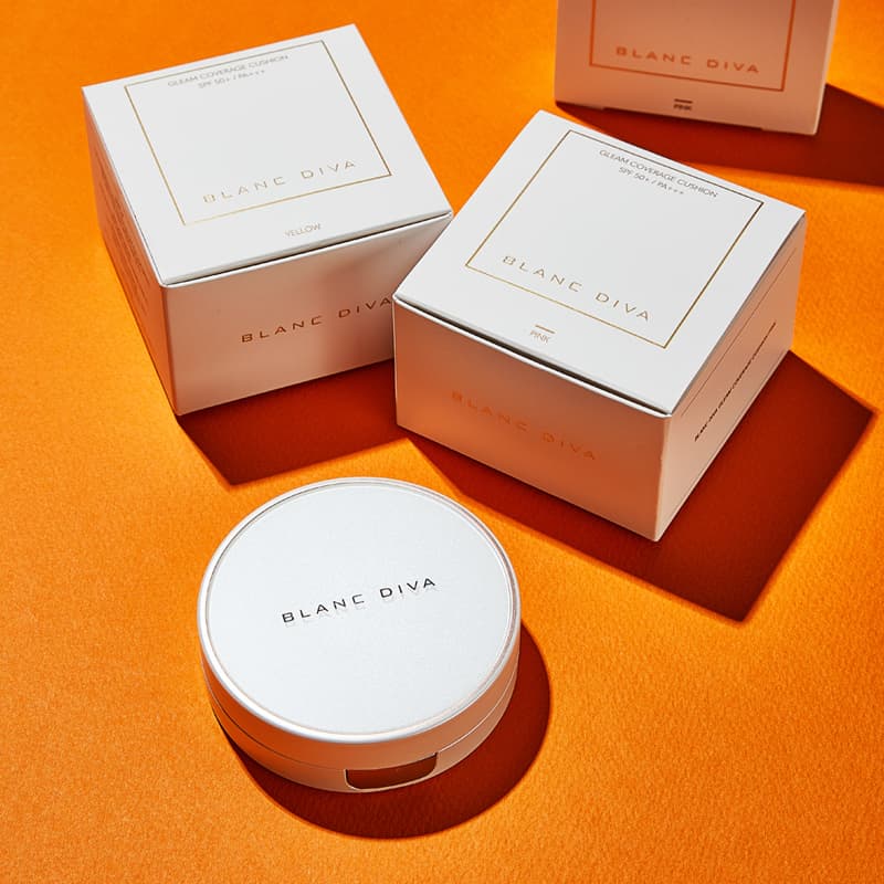 BLANC DIVA GLEAM COVERAGE CUSHION SKIN CARE MAKE UP RECOVERAGE