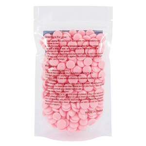 BlueZOO OEM/OBM/ODM 100g Rose Pink Depilatory Waxing Products Hard Wax Pellets for Hair Removal