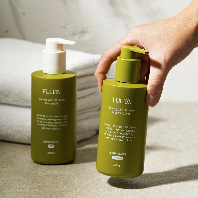 Calming Care Oil Lotion (Unscented / Greenish scent ) Sensitive, Moisture care,soothing,itching