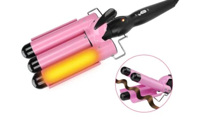 Ceramic Glaze Crimper Hair Iron Triple Barrel Waver