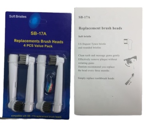 EB17A compostable toothbrush heads