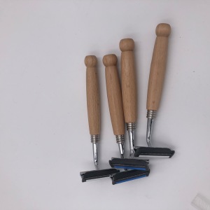 Eco friendly wooden handle safety twin blade shaving razor