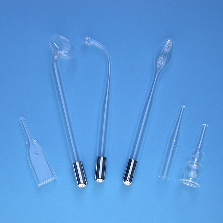 Facial SPA Electrotherapy Machine Wand Glass Electrotherapy Tube High Frequency Facial Wand Set