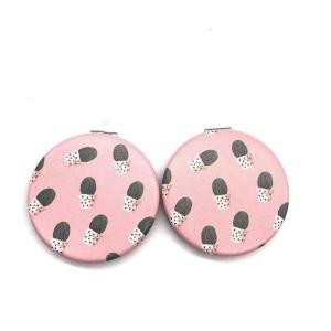 Fashion Design  Pu Leather Pocket compact Mirror