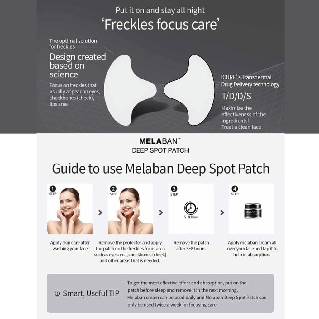 Freckle deep spot patch