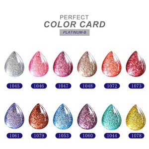Guangzhou Perfect acrylic nail art supplies rose gold chrome nail powder soak off glitter gel nail polish