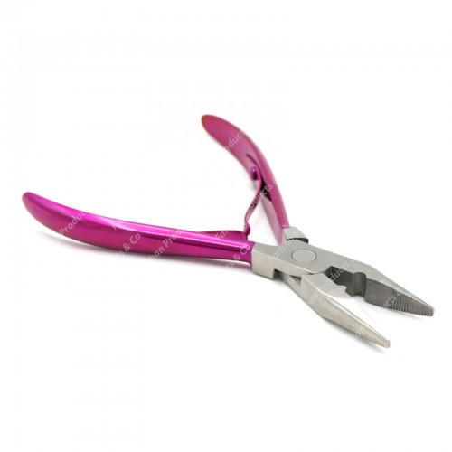 Hair extension Pliers set shocking pink color