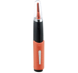 hot sale electric 2AAA battery operated  nose ear hair ttrimmer professional facial trimmer with LED light