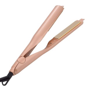 Hot Selling 2018 Amazon Hair Flat Iron Rose Gold Hair Straightener 2 in 1 Hair Curling Iron