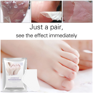 LANBENA  feet exfoliating best foot peel mask foot spa socks Peeling Foot mask