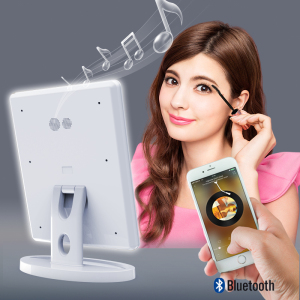 Luxury colorful led lighted makeup mirror with flash light & bluetooth led mirror