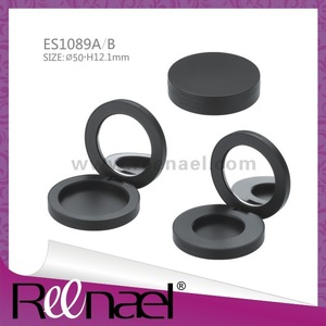 Make up magnetic opening and close eye shadow case pressed powder case packaging