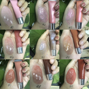 Make your own brand glitter lip gloss wholesale moisturizing lip gloss plumper